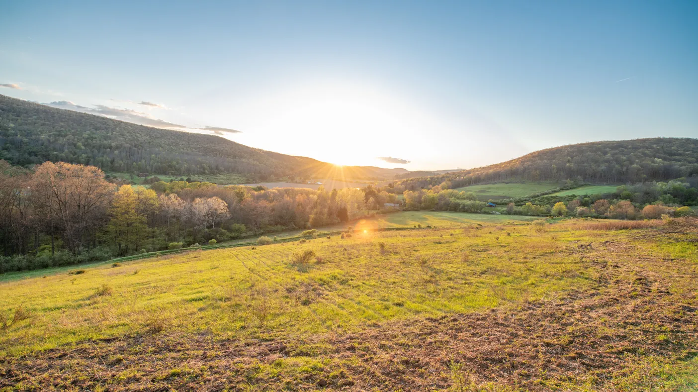 Sunrise over Land